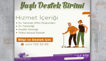 YAŞLI DESTEK BİRİMİNE, KISA SÜREDE 100 BAŞVURU