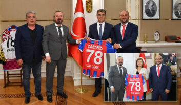 KARABÜK İDMAN YURDU FK’DAN VALİ GÜREL VE BAŞKAN KÖSE’YE ZİYARET
