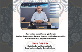 ÖZÇELİK’TEN KURBAN BAYRAMI KUTLAMA MESAJI