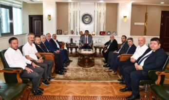 DEĞİRMENCİ’DEN VALİ GÜREL’E ZİYARET