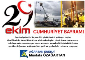 MUSTAFA ÖZAĞARTAN CUMHURİYET BAYRAMI MESAJI