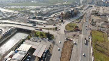 BATTI ÇIKTI KAVŞAĞINDA KAZI ÇALIŞMALARINDA SONA YAKLAŞILDI