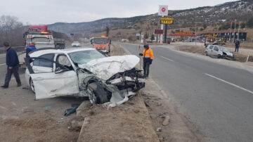 ESKİPAZAR’ DA TRAFİK KAZASI 1 ÖLÜ