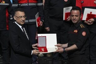 KARABÜK İTFAİYESİ’NE DEVLET ÜSTÜN FEDAKÂRLIK MADALYASI