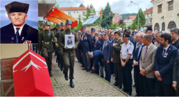 KORE GAZİSİ HATİPOĞLU SON YOLCULUĞUNA UĞURLANDI