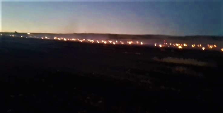 BALYA MAKİNESİNDE ÇIKAN YANGIN 100 DÖNÜM TARLAYI KÜLE ÇEVİRDİ