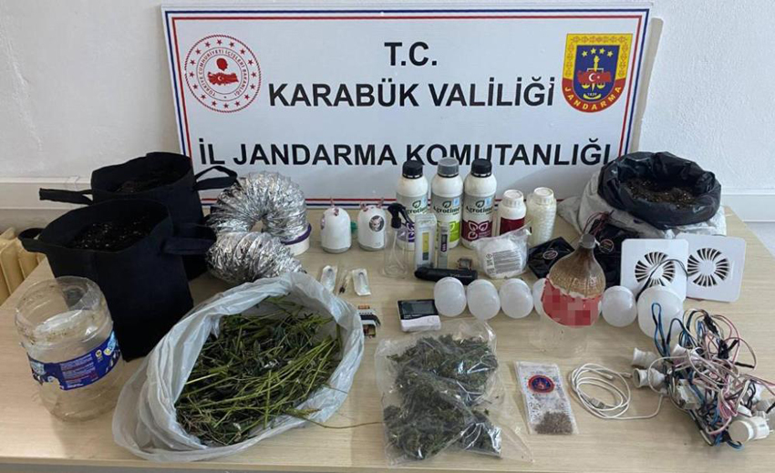 KARABÜK’TE JANDARMADAN UYUŞTURUCU OPERASYONU