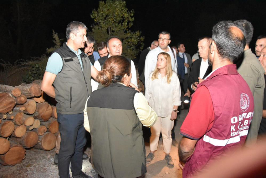 VALİSİ YAVUZ’DAN YANGIN AÇIKLAMASI