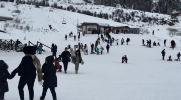 KELTEPE KAYAK MERKEZİ HAFTA SONU 5 BİN KİŞİ AĞIRLADI