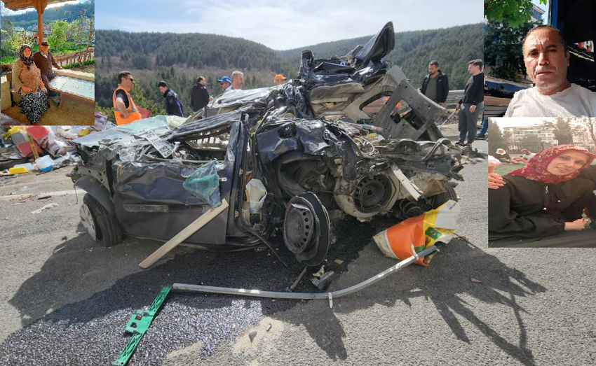 FECİ KAZADA AYNI AİLEDEN 4 KİŞİ CAN VERDİ