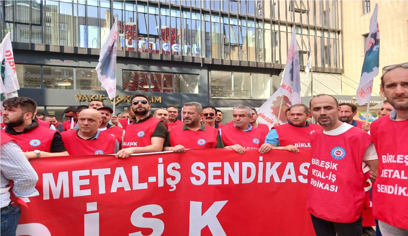 DİSK’E BAĞLI MARZİNC İŞÇİLERİ EYLEM YAPTI