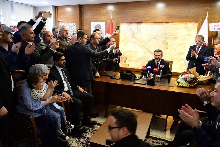 BAŞKAN ÖZKAN  ÇETİNKAYA GÖREVİ DEVRALDI