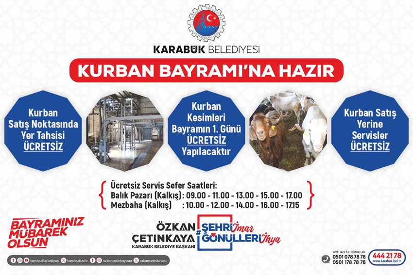 KURBAN PAZARINDA YER TAHSİS ÜCRETİ ALINMAYACAK