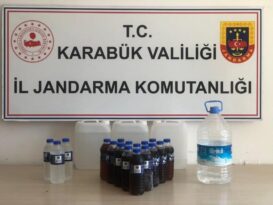 KARABÜK’TE 20.5 LİTRE KAÇAK ALKOL ELE GEÇİRİLDİ