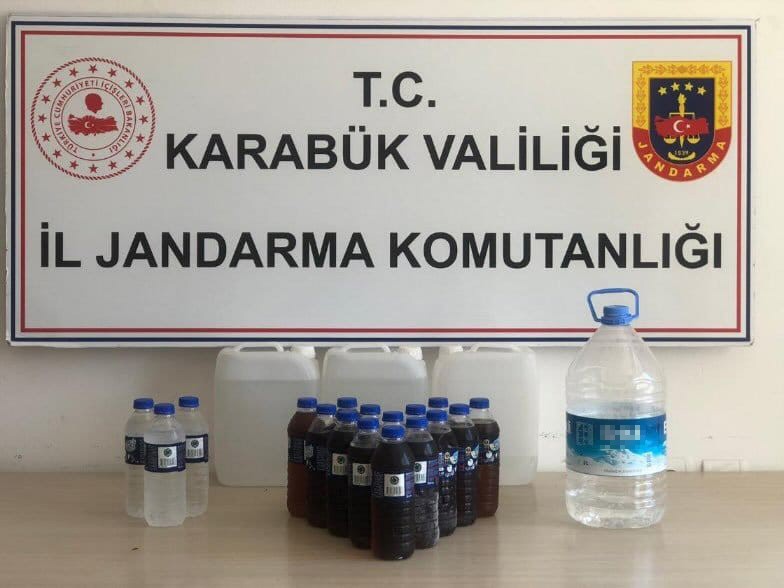 KARABÜK’TE 20.5 LİTRE KAÇAK ALKOL ELE GEÇİRİLDİ