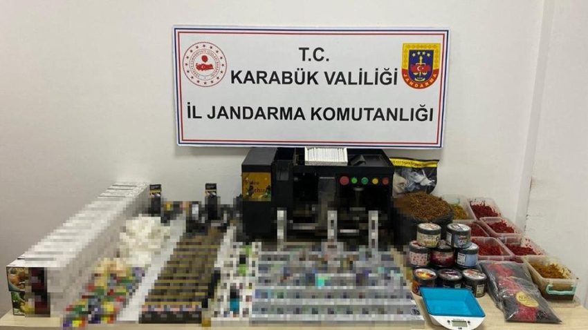 KARABÜK’TE KAÇAK SİGARA OPERASYONU: 2 GÖZALTI