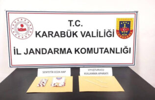 KARABÜK’TE 12 ADET SENTETİK HAP ELE GEÇİRİLDİ