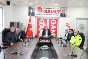 GÜVENLİK VE ACİL DURUMLAR KOORDİNASYON MERKEZİ TOPLANTISI YAPILDI