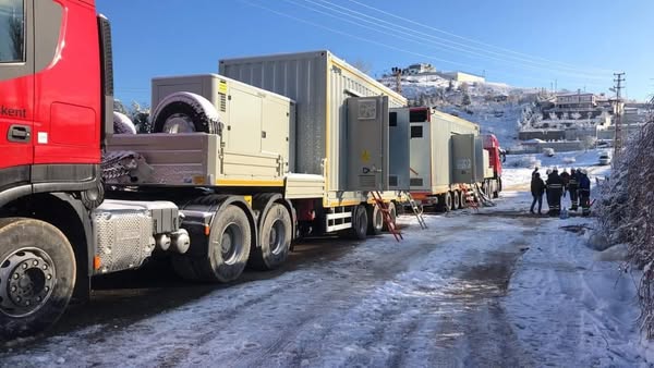 YENİCE İLÇESİNE KESİNTİLER İÇİN JENARATÖR GELDİ