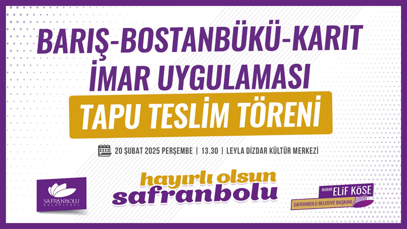 SAFRANBOLU’DA 14 YILLIK İMAR ÇIKMAZI ÇÖZÜME ULAŞTI