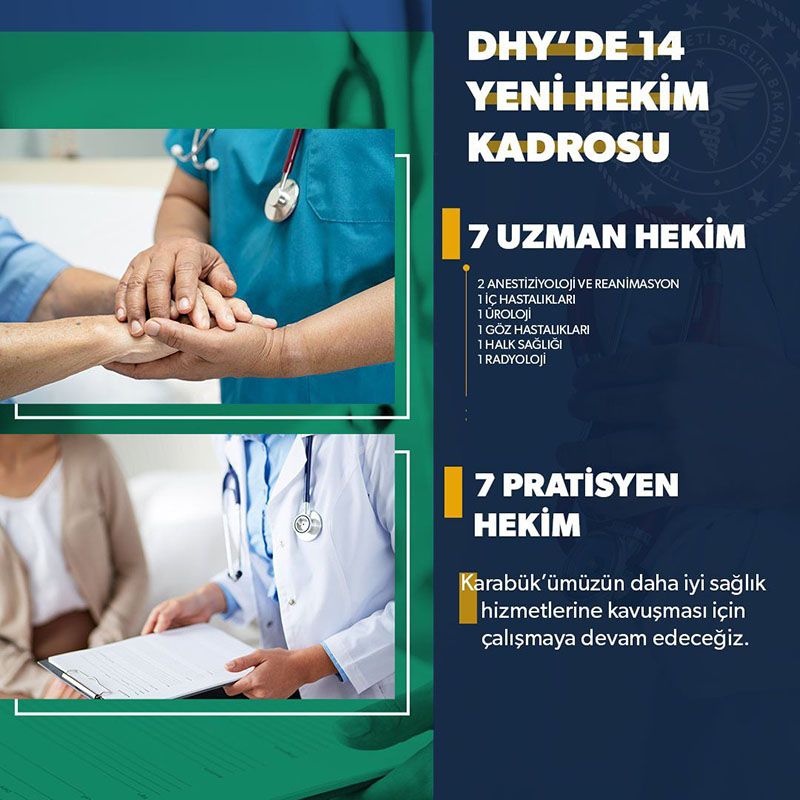 KARABÜK’E 14 YENİ HEKİM ATAMASI