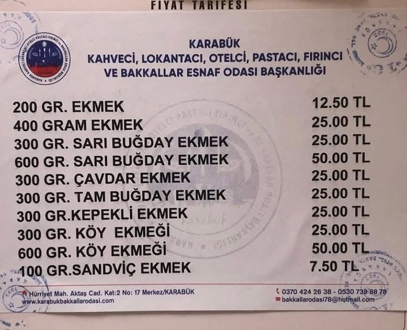 KARABÜK’TE EKMEĞE ZAM!