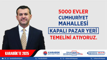 5000 EVLER CUMHURİYET MAHALLESİ KAPALI PAZAR YERİNE KAVUŞUYOR