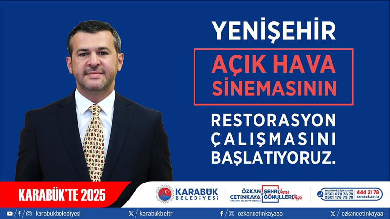 YENİŞEHİR AÇIK HAVA SİNEMASI KARABÜK’E KAZANDIRILIYOR