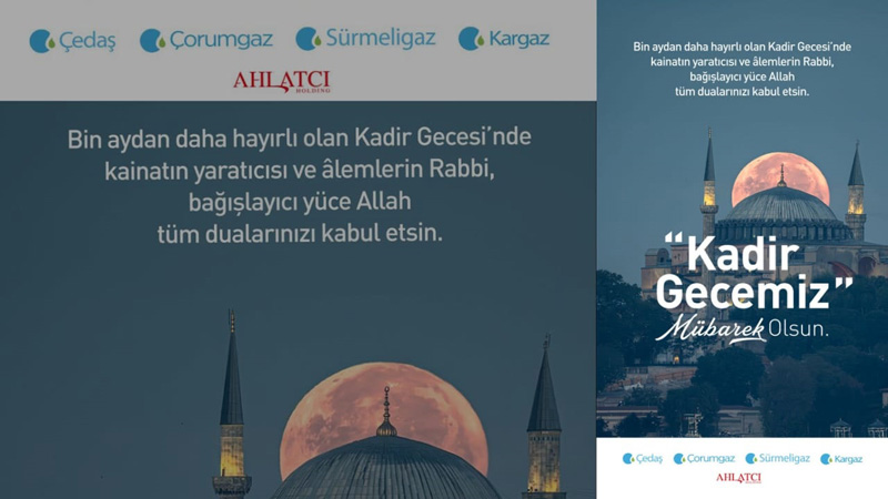 KARGAZ KADİR GECESİ KUTLAMA MESAJI