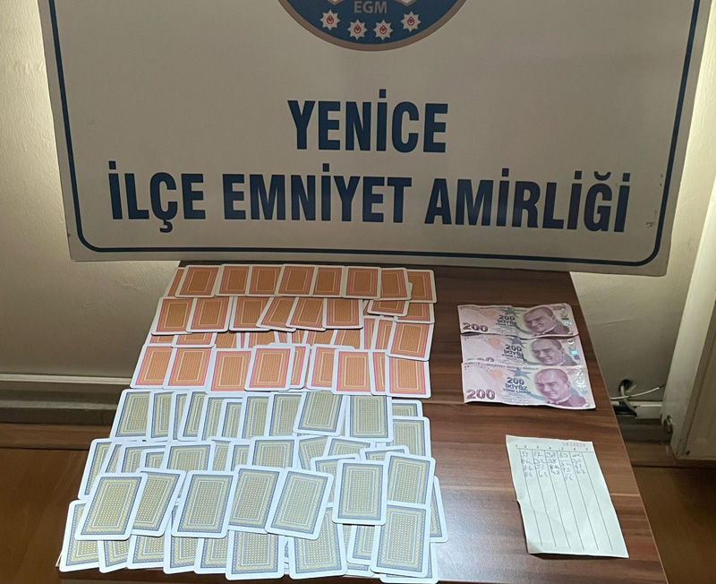 YENİCE’DE KUMAR OPERASYONU