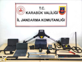 DEFİNE AVCILARI SUÇÜSTÜ YAKALANDI