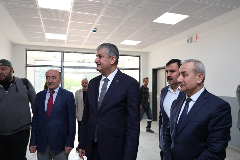 VALİ YAVUZ EĞİTİM YATIRIMLARINDA İNCELEMEDE BULUNDU