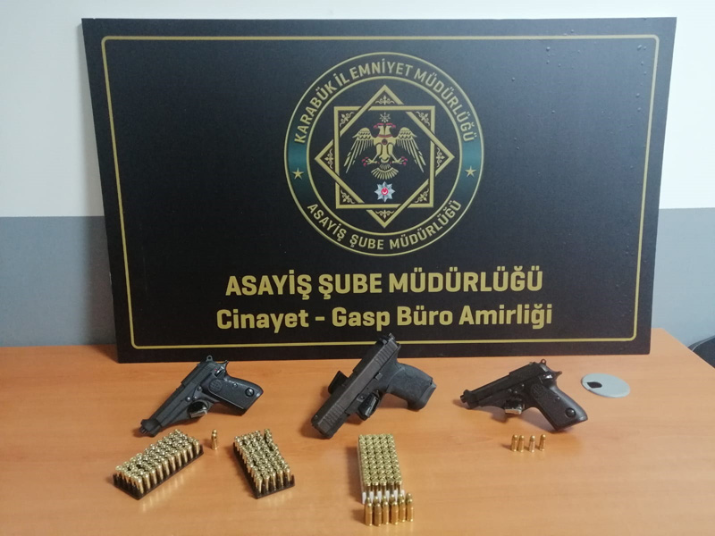 KARABÜK’TE RUHSATSIZ TABANCA OPERASYONU
