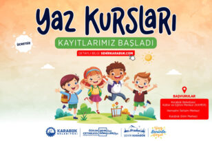 KARABÜK BELEDİYESİ YAZ KURSLARI BAŞVURULARI BAŞLADI
