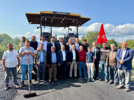 KÖY YOLLARI SICAK ASFALT ÇALIŞMALARI BAŞLADI