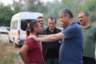 VALİ YAVUZ YANGINDAN ETKİLENEN VATANDAŞLARI ZİYARET ETTİ
