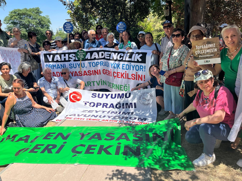 MADEN YASASINA HAYIR DEMEK İÇİN TBMM ÖNÜNDEYDİLER!