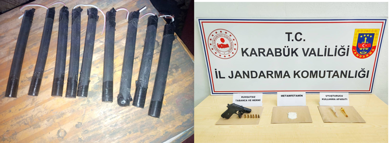 UYUŞTURUCU OPERASYONUNDA PATLAYICI MADDE ELE GEÇİRİLDİ