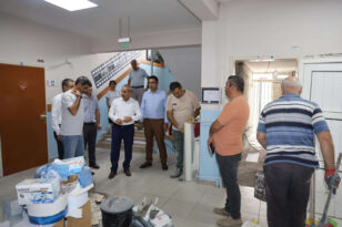 AKBAŞ OKUL İNŞAATLARINDA İNCELEMEDE BULUNDU