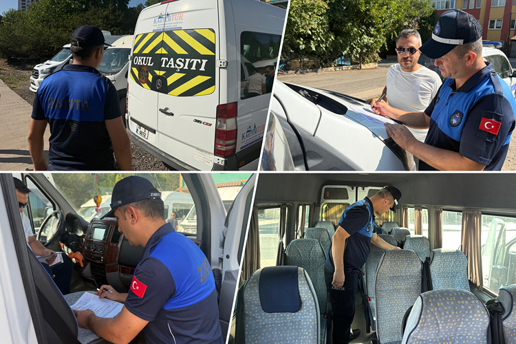 KARABÜK BELEDİYESİNDEN OKUL SERVİSLERİNE SIKI DENETİM…