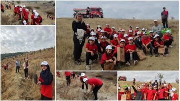 KARABÜK’TE ÖĞRENCİLER 250 FİDANI TOPRAKLA BULUŞTU