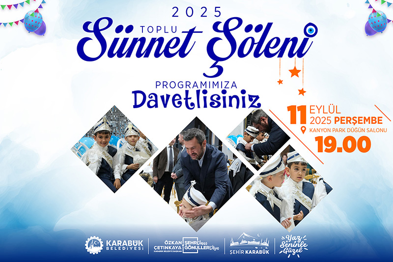 KARABÜK’TE 2. SÜNNET ŞÖLENİ DÜZENLENİYOR