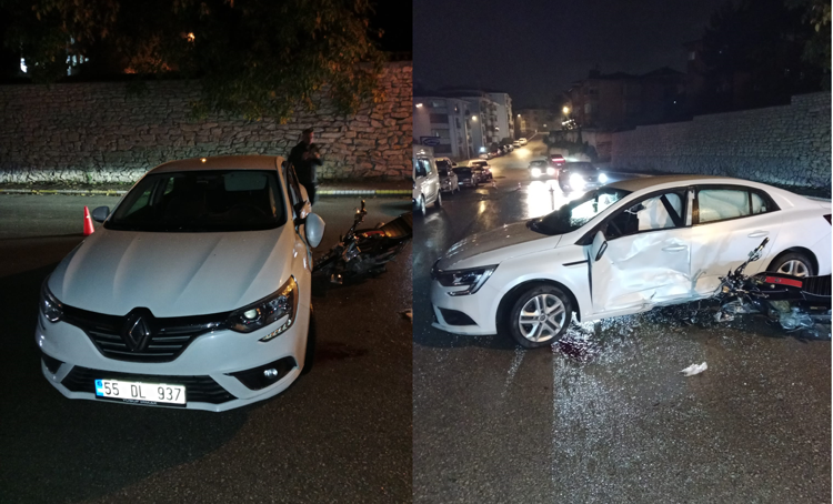 YİNE MOTOR KAZASI 1’İ AĞIR 2 YARALI