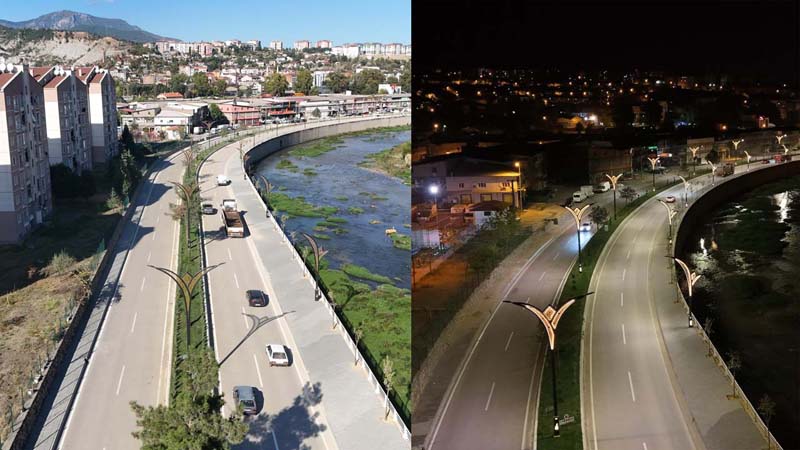 YENİCE CADDESİ YENİ BİR ÇEHRE KAZANDI