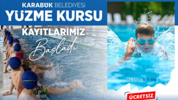 KARABÜK BELEDİYESİ KIŞ DÖNEMİ YÜZME KURSU KAYITLARI BAŞLADI