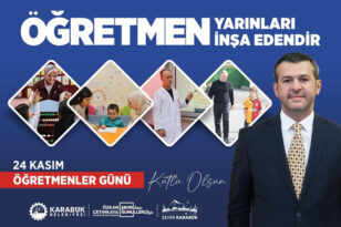 BAŞKAN ÇETİNKAYA’NIN 24 KASIM ÖĞRETMENLER GÜNÜ MESAJI…