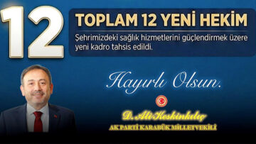 KARABÜK’E 12 HEKİM KADROSU TAHSİS EDİLDİ