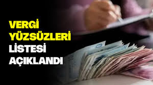 VERGİ YÜZSÜZLERİ AÇIKLANDI, KARABÜK’TE KİM VAR?
