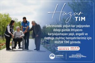 KARABÜK BELEDİYESİ “HUZUR TİMİ” İŞ BAŞINDA