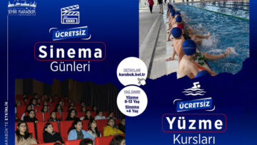 KARABÜK’TE ÇOCUKLARA YÖNELİK ÜCRETSİZ YÜZME VE SİNEMA ETKİNLİKLERİ